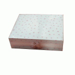 Postolje za popse bela sa roze tačkicama